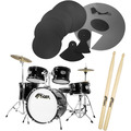 Click to view product details and reviews for Tiger Junior 5 Piece Black Drum Kit With Silencer Pads.