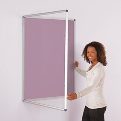 ColourPlus Tamperproof Noticeboard 1200x900mm Lilac