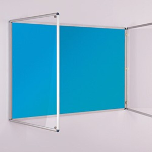 ColourPlus Tamperproof Noticeboard 1800 x 1200mm Cyan