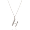 This Is Me 'H' Alphabet Necklace - Silver