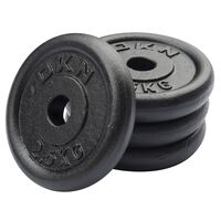 Image of DKN Cast Iron Standard Weight Plates - 4 x 2.5kg