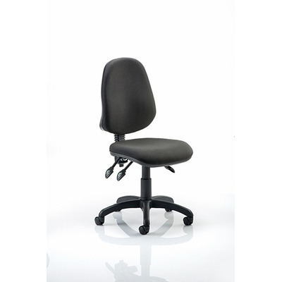 Eclipse 3 Lever Task Operator Chair Black fabric
