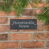 Image of 2 line Rustic Slate House Sign - 25.5 x 10cm