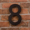 Image of 25.5cm Tall Laser Cut Acrylic House Number 8