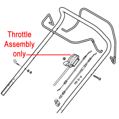 Mountfield Stiga Throttle Cable Assembly 181005516/0