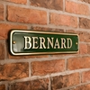 Image of Brass Rectangle House Sign - 43 x 10cm