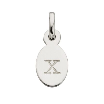 Bespoke Alphabet 'X' Charm - Silver