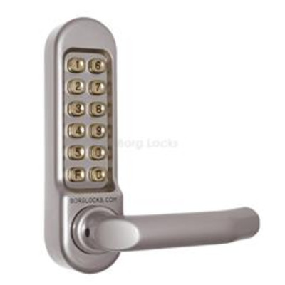 Borg Locks BL5000, Keypad, Inside handle, No latch supplied  - Polished Brass