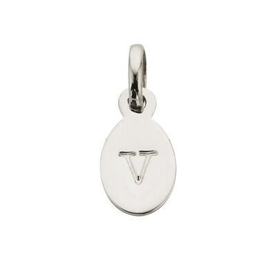 Bespoke Alphabet 'V' Charm - Silver
