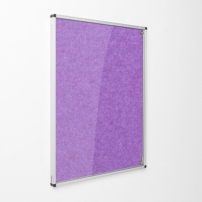 Eco-Colour Resist-a-Flame Tamperproof Noticeboard 1200 x 900mm PURPLE