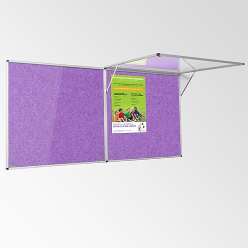 Eco-Colour Resist-a-Flame Corridor Tamperproof Board 900 x 900mm PURPLE