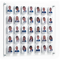 Image of Crystal Wall Staff Photo Boards