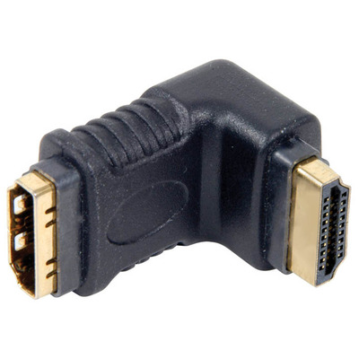 Adaptor HDMI Right Angled Coupler Plug To Socket