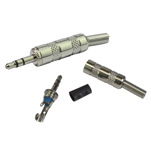 3.5mm Stereo Jack Plug Accepts Up to 4mm Diameter Cable