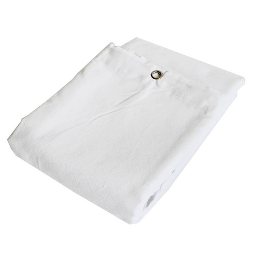 Molton Stage Backdrop with Eyelets - White