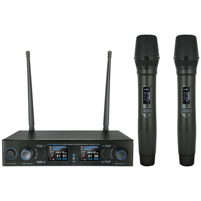 Twin Handheld UHF Microphone System DM 800H  (863.0Mhz-865.0Mhz)