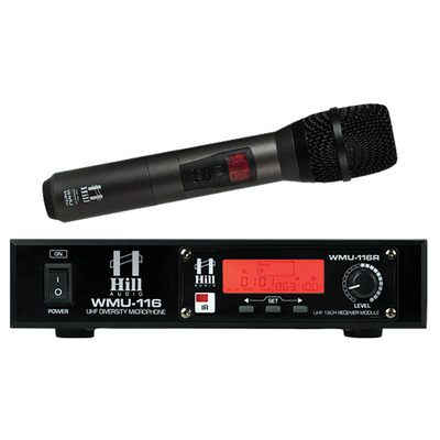 Single Handheld UHF Radio Mic by Hill Audio