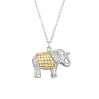 Image of Elephant Charity Necklace - Gold & Silver