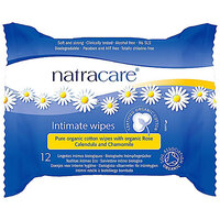 Image of Natracare Organic Intimate Wipes - 12 Wipes