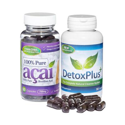 100% Pure Acai Berry Colon Cleanse Combo 1 Month Supply - 1 Month Supply