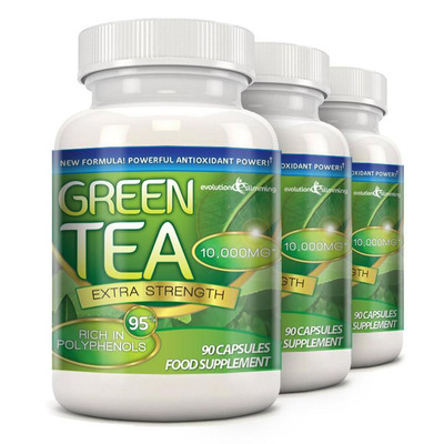 Green Tea Extra Strength 10,000mg with 95% Polyphenols - 270 Capsules (3 Months)