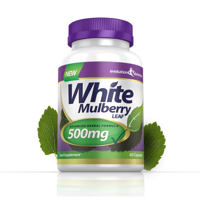 White Mulberry Leaf Extract 500mg - 180 Capsules