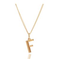 Image of This Is Me &#039;F&#039; Alphabet Necklace - Gold