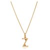 This Is Me 'Z' Alphabet Necklace - Gold