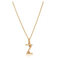 Image of This Is Me &#039;Z&#039; Alphabet Necklace - Gold