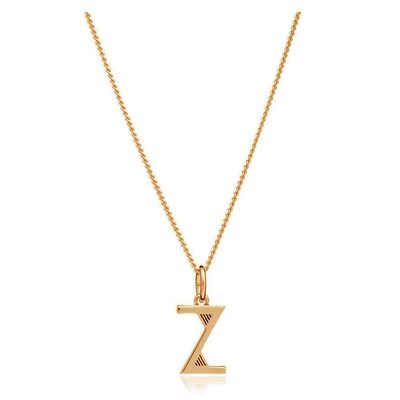 This Is Me 'Z' Alphabet Necklace - Gold