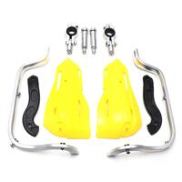 Image of Pit Bike Reinforced Hand Guards Yellow