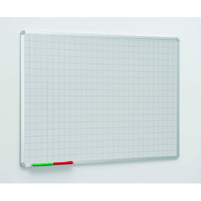 Non Magnetic Gridded Whiteboard 1800 x 1200mm
