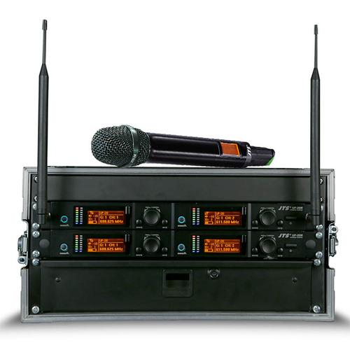 JTS UF-20R Rack n Ready Microphone System 4 Channel Handheld