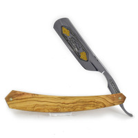Image of Thiers-Issard Sheep And Wolf 7/8 Olivewood Round Nose Cut Throat Razor