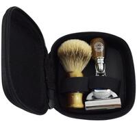 Image of Executive Shaving Fusion Travel Shaving Set In Horn