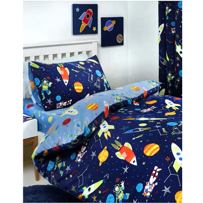 Supersonic, Glow In The Dark Outer Space Toddler Duvet