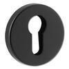 Image of ASEC URBAN Concealed Fixing Euro Escutcheon - Black (Visi)