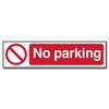 Image of ASEC No Parking Sign 200mm x 50mm - 200mm x 50mm