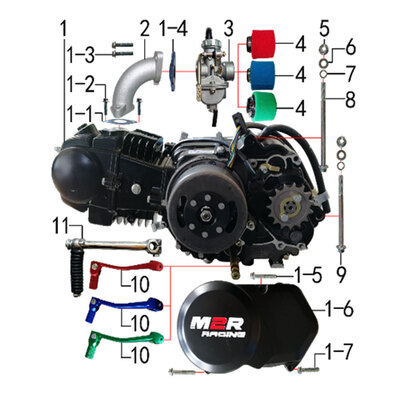 M2R KXF125 Pit Bike Engine
