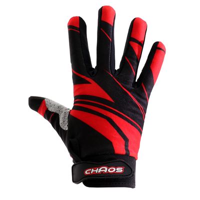 Chaos Adult Motorbike Quad Bike Motocross Gloves Red