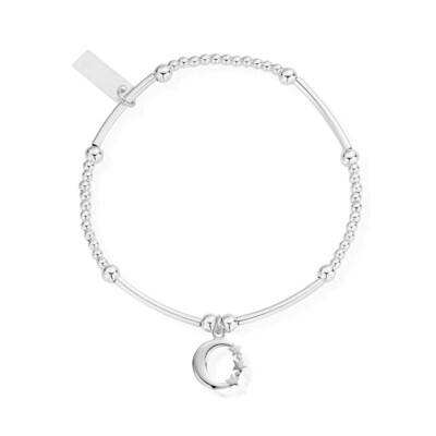 Cute Mini Moon & Stars Bracelet - Silver