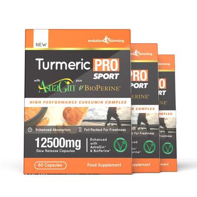 Turmeric Pro SPORT with AstraGin® plus BioPerine® 12,500mg 95% Curcuminoids - 180 Capsules (3 Months)