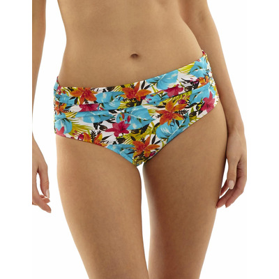 Panache Leila Midi Bikini Brief Tropical Print
