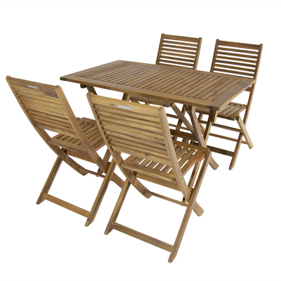 FSC&#174; 100% Certified Acacia Hardwood 5pc Garden Furniture Set