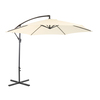 Image of 3m Hanging Banana Cantilever Garden Parasol - Cream