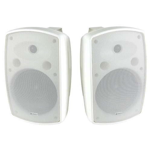 IP44 Rated Background Speakers 8" White - Supplied in Pairs
