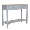 Image of Loxley 2 Drawer Console Table Grey