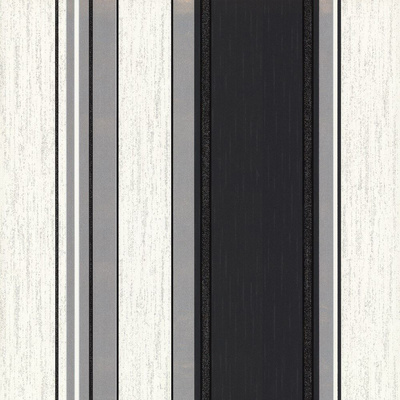 Synergy Stripe Wallpaper Ebony Black Vymura M0785