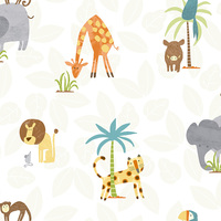 Image of Jungle Friends Wallpaper Multi Holden 12541