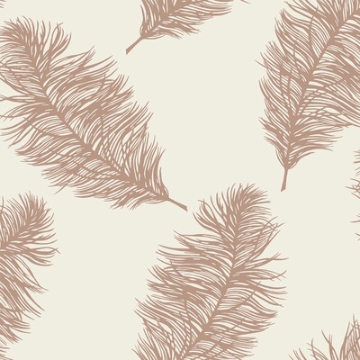 Fawning Feather Wallpaper Copper / Cream Holden 12627